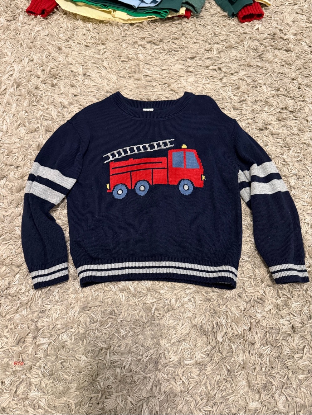 GAP Navy Baby Sweater with White Accent